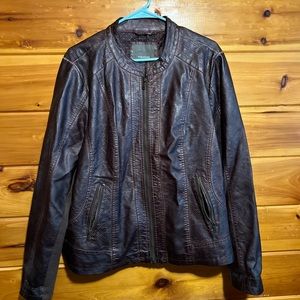 Faux Leather Jacket
